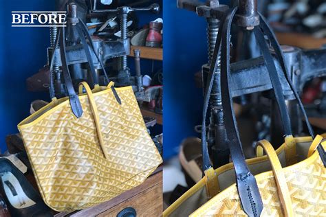 Goyard shopping tote handle melting 